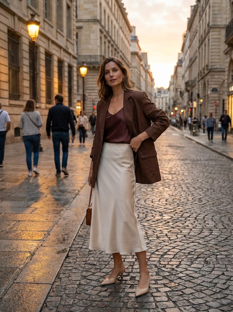 Femininer Spätsommer Abendlook - Spätsommer Outfit